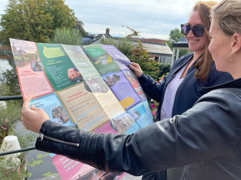 Isa en Carola Tussen Lek en Linge fietskaart